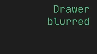 FLUTTER Drawer blurred | Horizontal slide menu