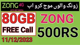 ZONG 80GB data and call package