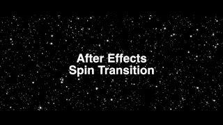 After Effects- Spin Transition