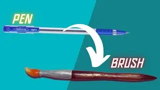 Turning a simple pen into an artistic brush with clay | by Vishesh Raj. ll vishesh art galaxy ll