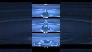 800fps vs 9600fps water drop slowmo camera fps test 