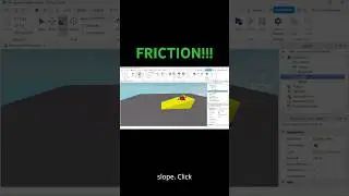 Custom Friction Properties | Quick Scripting Tutorial  #roblox #robloxstudio #robloxscripting