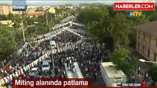 HDP'nin Diyarbakır Mitinginde Trafo Patladı!