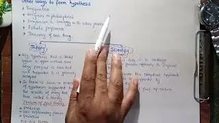 Biological Method | Hypothesis, Theory And Law | Class 11