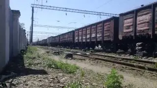 ВЛ80С-1658/1657 с приветливым машинистом и необычным гудком