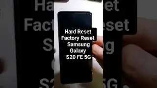 Samsung Galaxy S20 FE 5G Hard Reset Factory Reset Clean & Wipe in 39 sec.  The Fastest Way Video