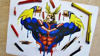 Speed Drawing All Might || My Hero Academia