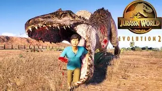 INDOMINUS REX vs DINOSAURS and HUMANS - Jurassic World Evolution 2