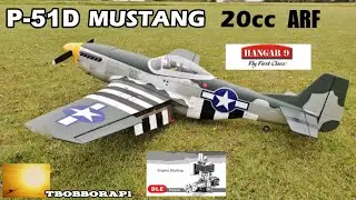 HANGAR 9 P-51D MUSTANG - DLE 20cc RC ARF 69.5