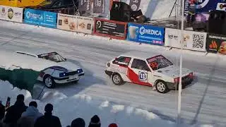 Новокузнецк. 2-ой этап Чемпионата Кузбасса по ледовым трековым гонкам, на кубок ретропарка 2024.