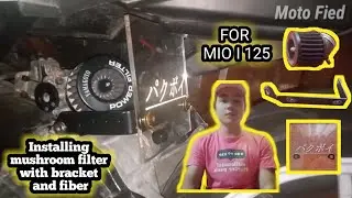 INSTALLING  MUSHROOM FILTER AND CARB COVER W/BRACKET FOR MIO I 125