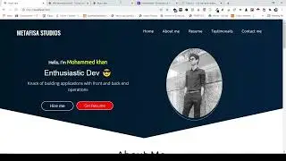 Build an Awesome Portfolio website using React JS | Part - 1 | Hero Section