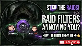 How To Turn Raid Filters Off!