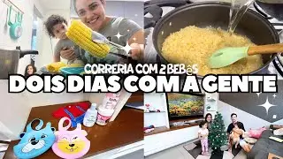 compras pra eles, milho cozido / TIVE QUE DEIXAR OS BEBÊS SOZINHO EM CASA😰