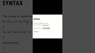 #nestedloop #loops #programming #c #clangauge #example #foryou #fypシ #shorts #fyp #program #reels