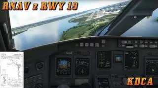 Flight Sim RNAV z 19 KDCA #microsoftflightsimulator #flightsimulator #gaming