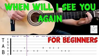 WHEN WILL I SEE YOU AGAIN | Easy guitar melody lesson for BEGINNERS (with tabs) - The Three Degrees