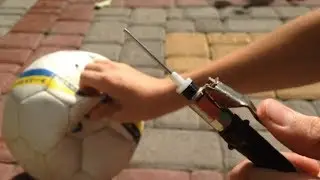 Как сделать иглу для мяча/How to create a needle for a ball.