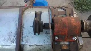 Walk-behind tractor mulcher, device.