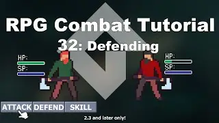 [GMS2] Make a Turn-based RPG Combat System in GameMaker Studio 2 (p.32 Defence System)| FunBox