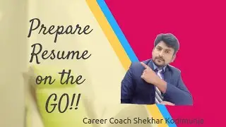 Prepare Resume in just 5 Minutes - Part -1