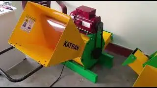 Katran AWS Mini Agriculture coconut leaves and Garden waste shredder/ chipper