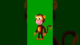 animated monkey talking green screen | #green #greenscreen #greenscreenvideo #shorts #shortsvideo