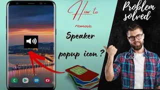 how to remove speaker popup icon problem 🤔 (solution)