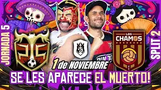 Jornada doble, el viernes 1 de noviembre: PELUCHE CALIGARI VS Chamos. Les hicimos su calaverita!
