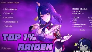 This is the best raiden i have ever seen ⚡ || genshin account review in hindi