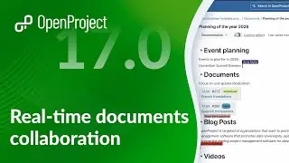 OpenProject 17.0: Real-time documents collaboration