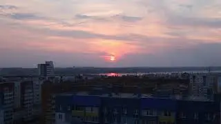 Медленное видео. Закат в Чурилово, 2016 год.