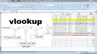 شرح عربي للدالة vlookup# ميكروسوفت اكسيل سهل وبسيط جدا