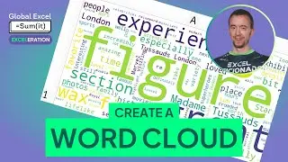 How to create a word cloud using Python in Excel