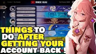 Things To Do After Getting Your Account Back After 38 Days !! 「Genshin Impact🖤」- Genshin Impact 2022