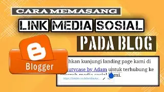 Cara Menambahkan Link Situs Lain Atau Media Sosial Ke Blog || Digital Marketing