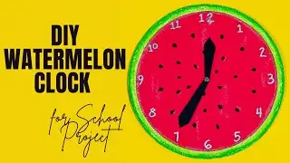 How To Make Clock with Cardboard Easy | Easy Clock Making Ideas for School Project