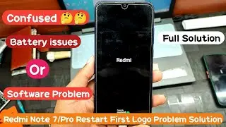 Redmi Note 7 Pro Restart First Logo Problem Solve || Redmi Note 7 Pro Flashing 