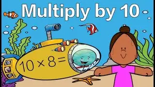 Multiply by 10 Fact Fluency: Under the Sea Math Brain Break
