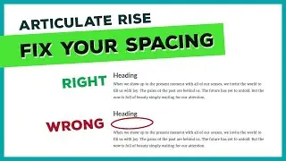 Fix Your Spacing in Articulate Rise
