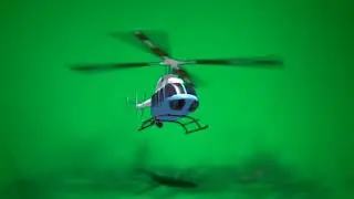 Helicopter green screen