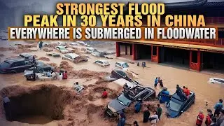 China experiences its strongest flood peak since 1994, with floods sweeping across large areas