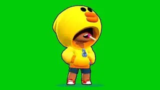 Sally Leon Green Screen for Brawl Stars