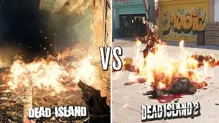 Dead Island 2(2023) vs Dead Island(2011)  - FIRE & EXPLOSIONS comparison! Graphics comparison