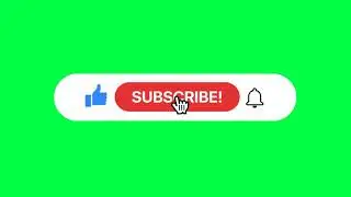 | Non Copyrighted | Green Screen Subscribe Button With sound | Like, Subscribe & Bell Button