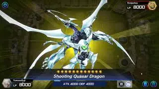 Summoning Shooting Quasar Dragon on the first playthrough in Master Duels