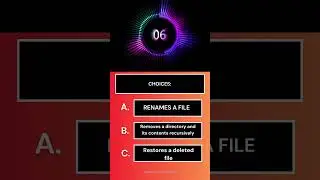 Linux Quiz #5 - rm command flags