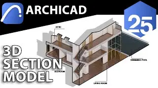 3D Section Model in Archicad 25