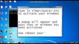 How To Activate Your Windows 7(Without download) using CMD