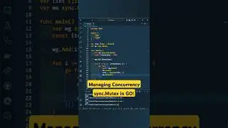 Managing Concurrency in Go: Using Mutexes!  #coding #golang #concurrency #mutex
